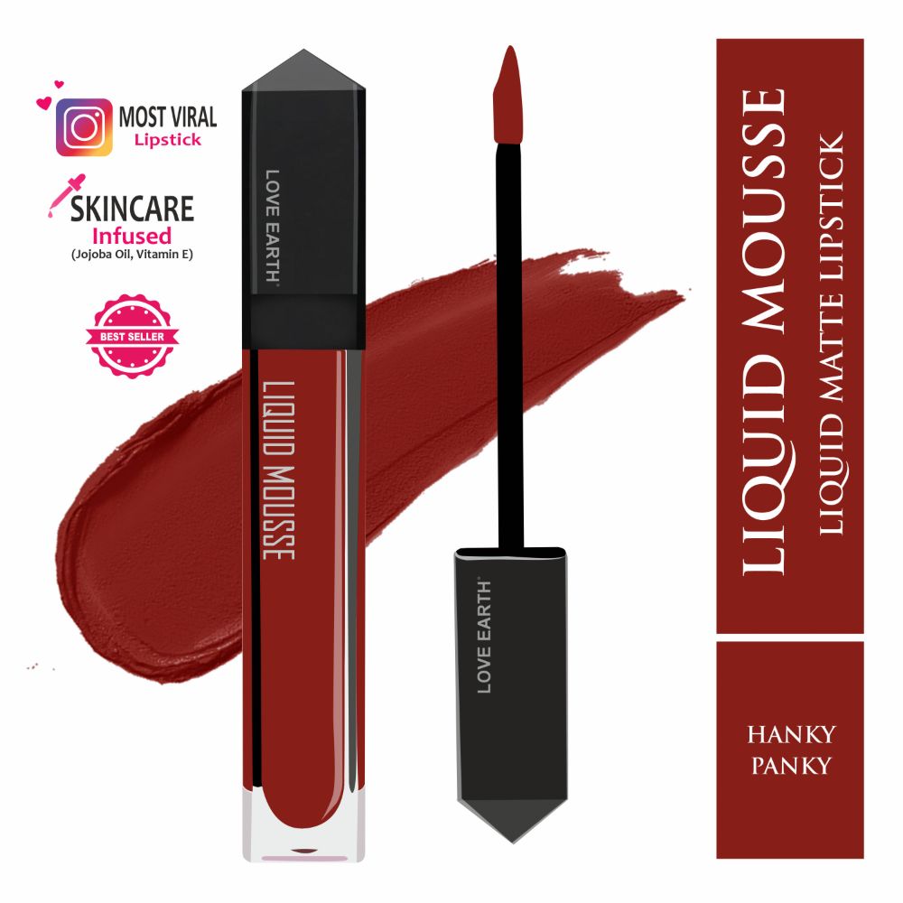 Love Earth Liquid Mousse Lipstick - Hanky Panky | Grocsy