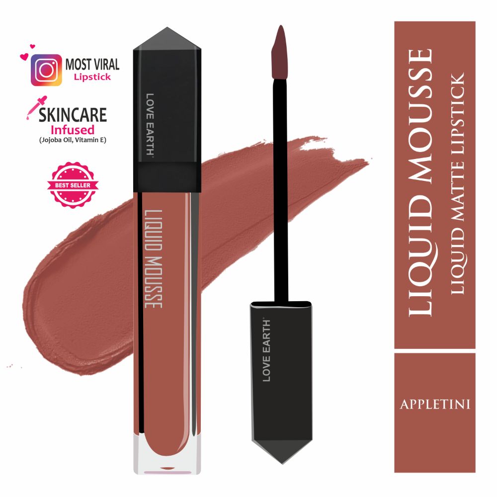 Love Earth Liquid Mousse Lipstick - Appletini | Grocsy