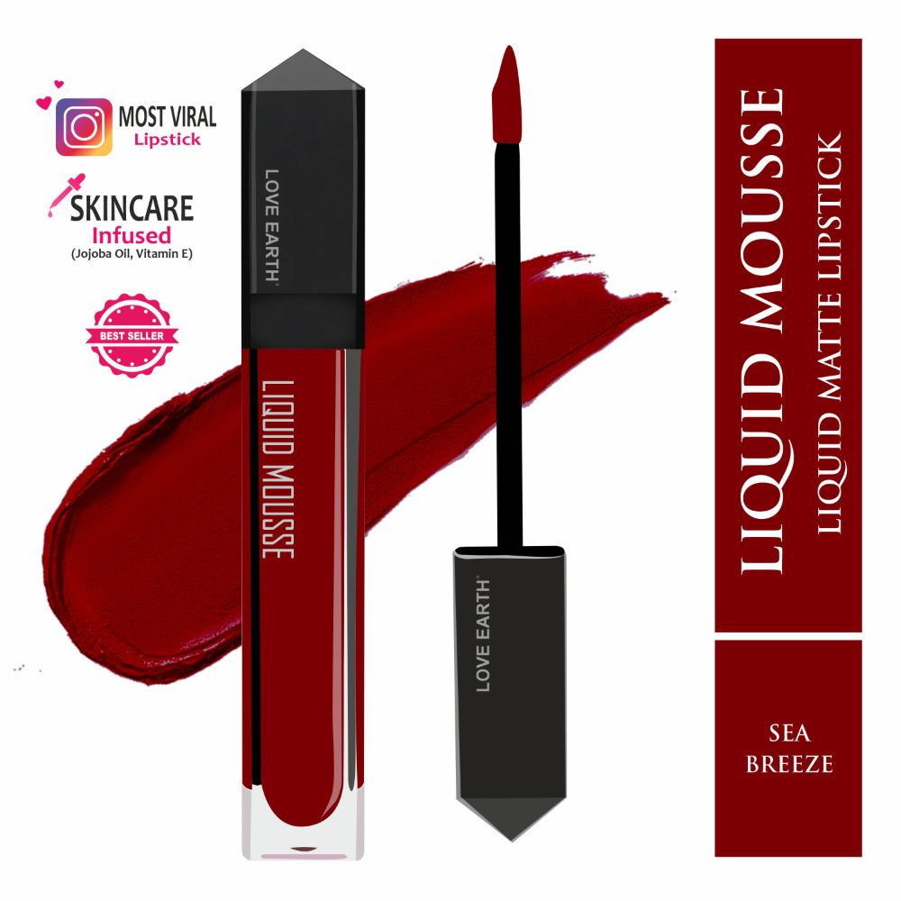 Love Earth Liquid Mousse Lipstick - Sea Breeze | Grocsy