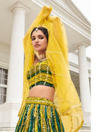 Anaita Multicolor Georgette Lehenga Choli With Sequence & Thread Work | Grocsy