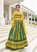 Anaita Multicolor Georgette Lehenga Choli With Sequence & Thread Work | Grocsy