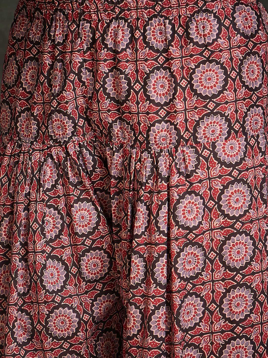 Indo Era Floral Printed V-Neck Pure Cotton Straight Kurta With Salwar | Grocsy