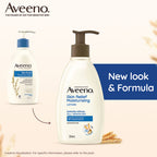 Aveeno Skin Relief Moisturising Lotion - Oat + Shea Butter Body Moisturizer For Dry & Sensitive Skin | Grocsy