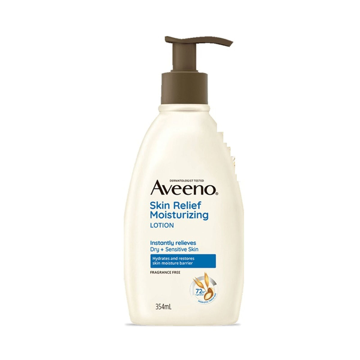Aveeno Skin Relief Moisturising Lotion - Oat + Shea Butter Body Moisturizer For Dry & Sensitive Skin | Grocsy