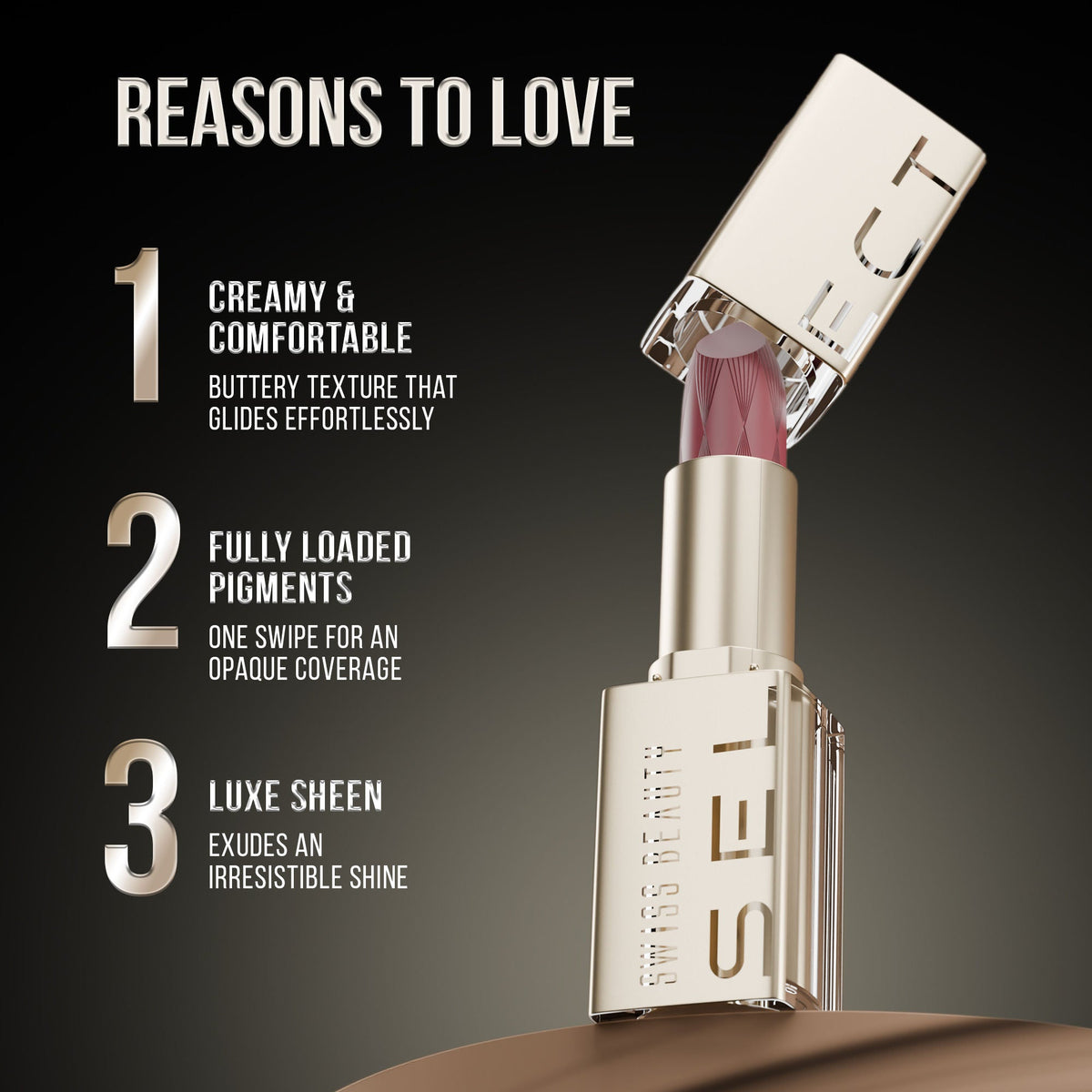 Swiss Beauty Select Creme Touch Hydrating Lipstick - 8 Passionate Pink | Grocsy