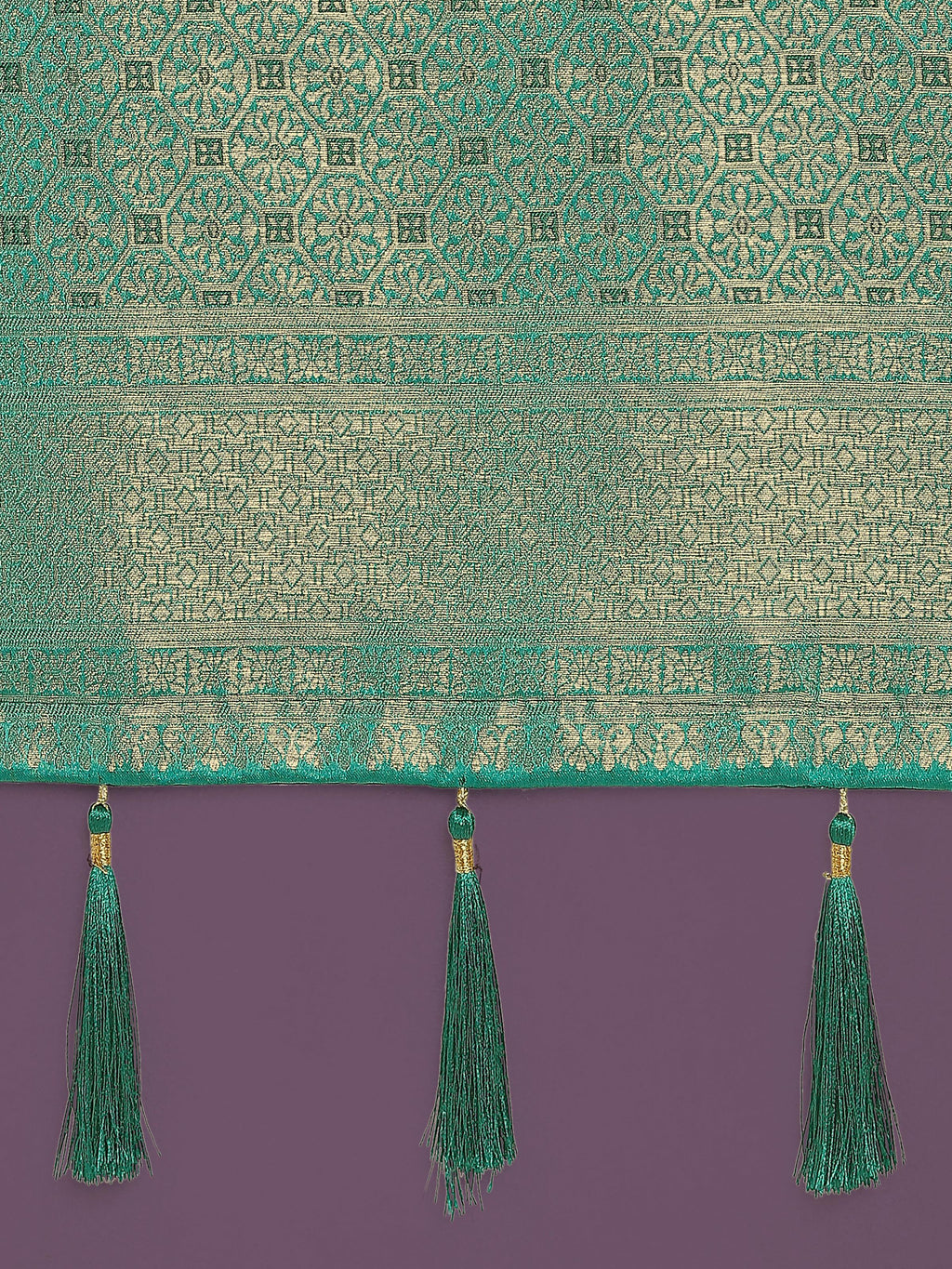 Monjolika Fashion Scintilla Turquoise Banarasi Satin Silk Meenakari zari weaving Pattern Saree | Grocsy