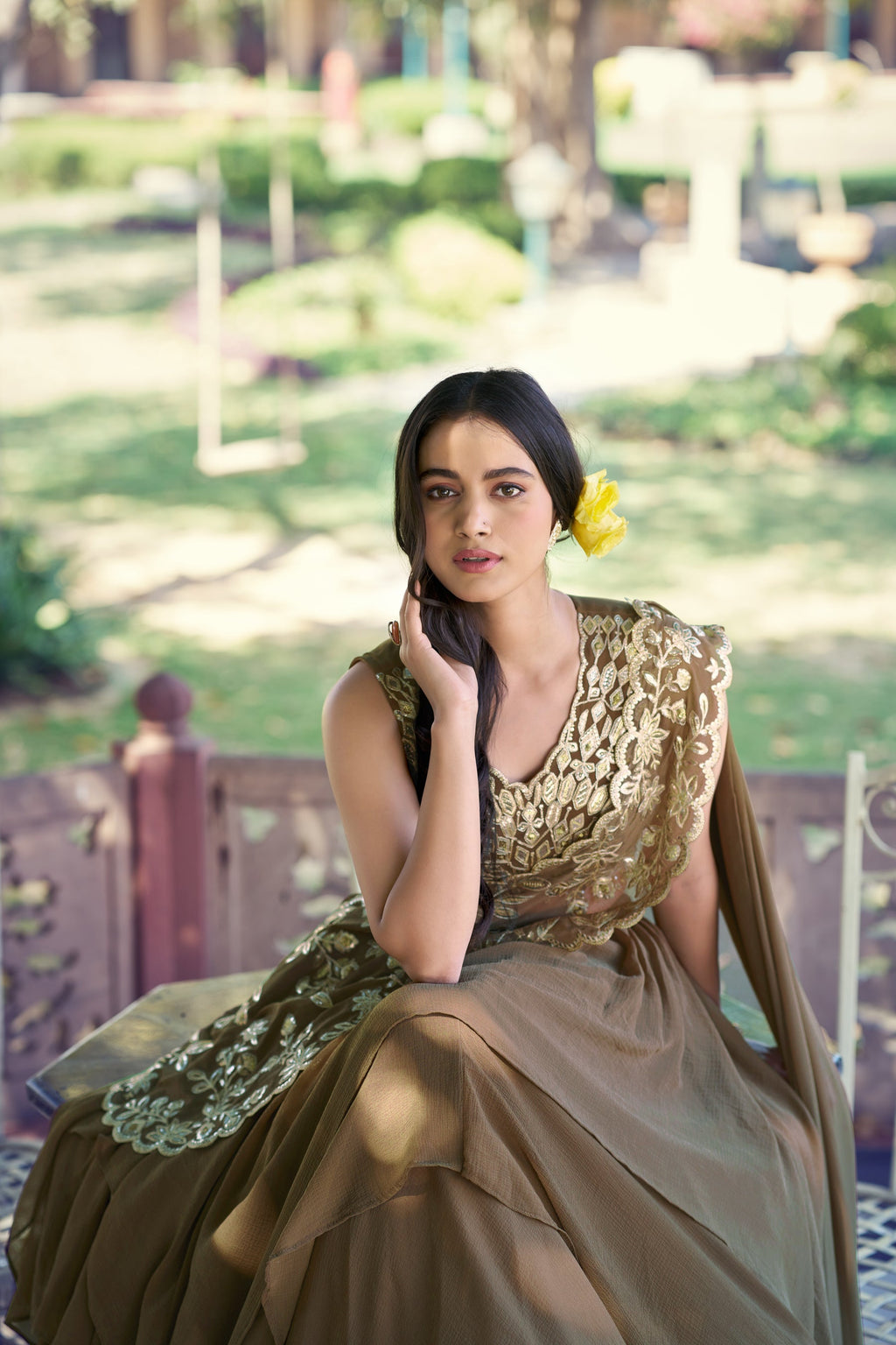 Lorenvalley Fashion Marble Fabric Plain Lehenga Sequins & Intricate Thread Work Choli With Dupatta | Grocsy