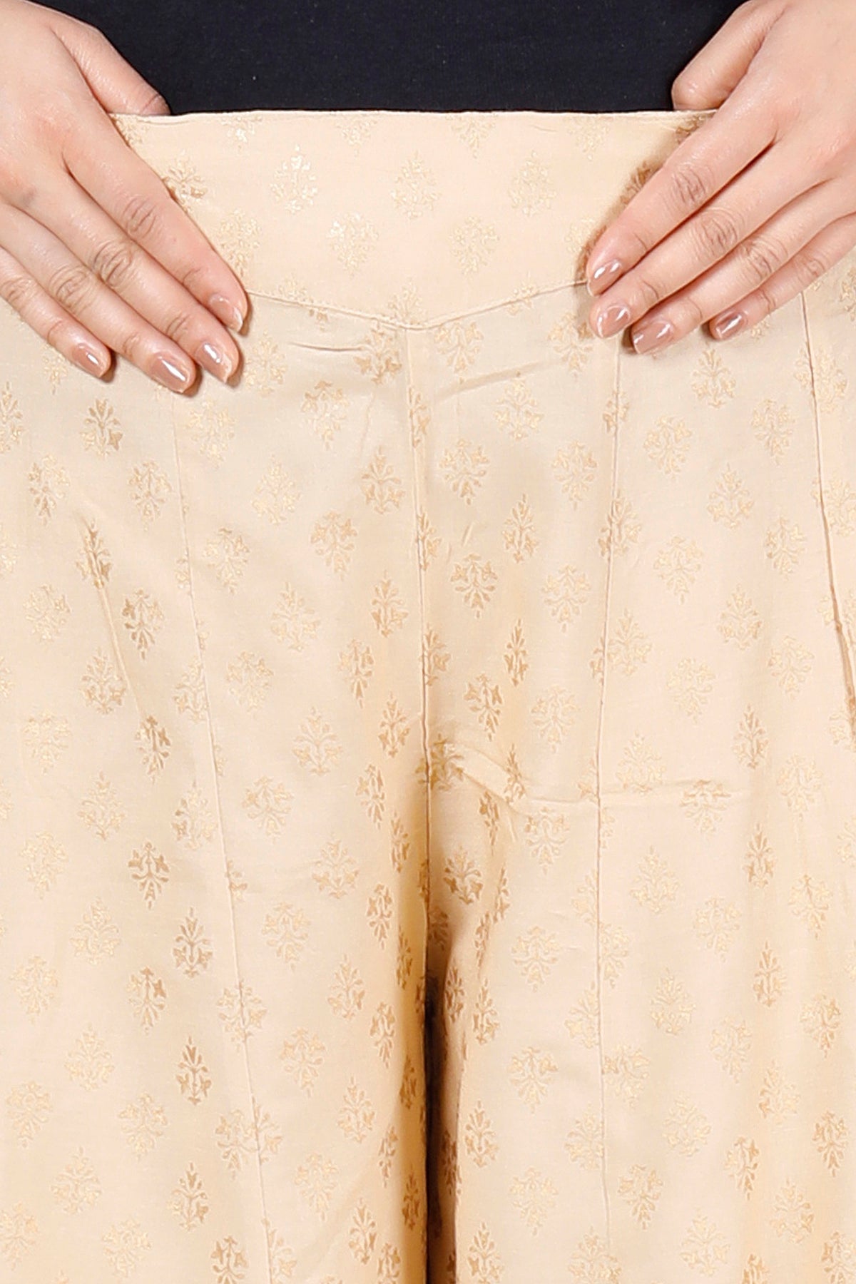 House of RP Women's Brown Rayon Printed Trousers | Grocsy