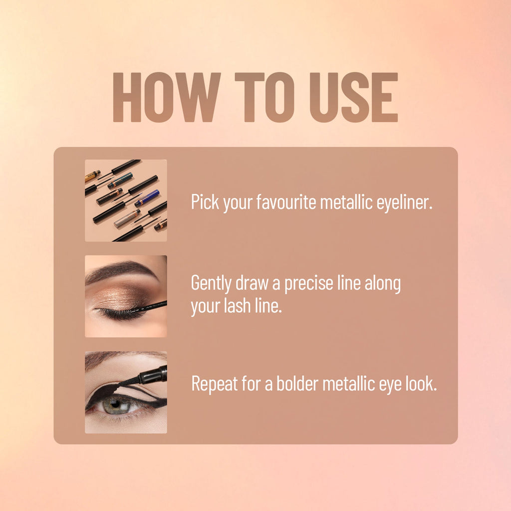 Swiss Beauty Metallic Eyeliner - 5 | Grocsy