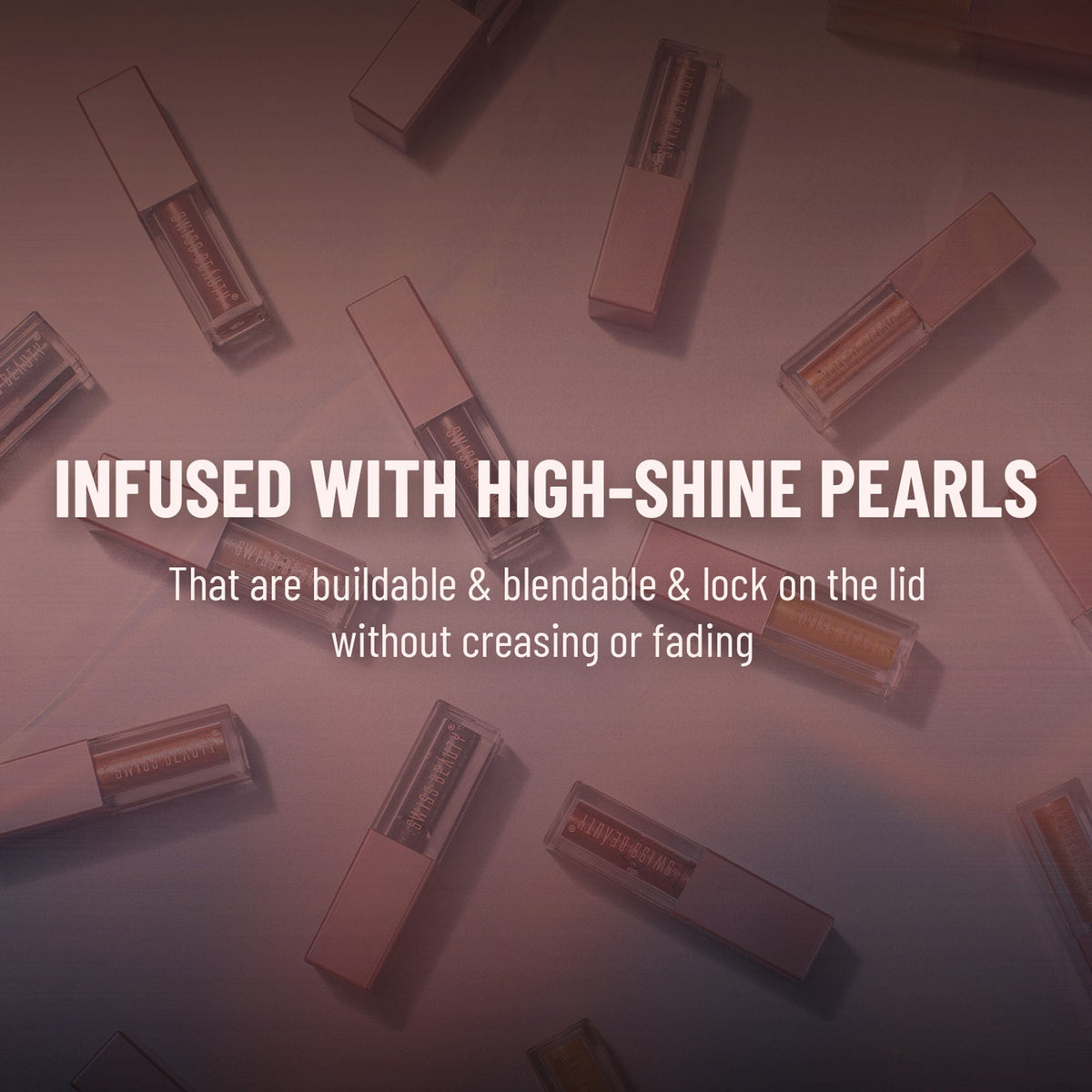 Swiss Beauty Metallic Liquid Eyeshadow - 05 Rose Gold Retro | Grocsy