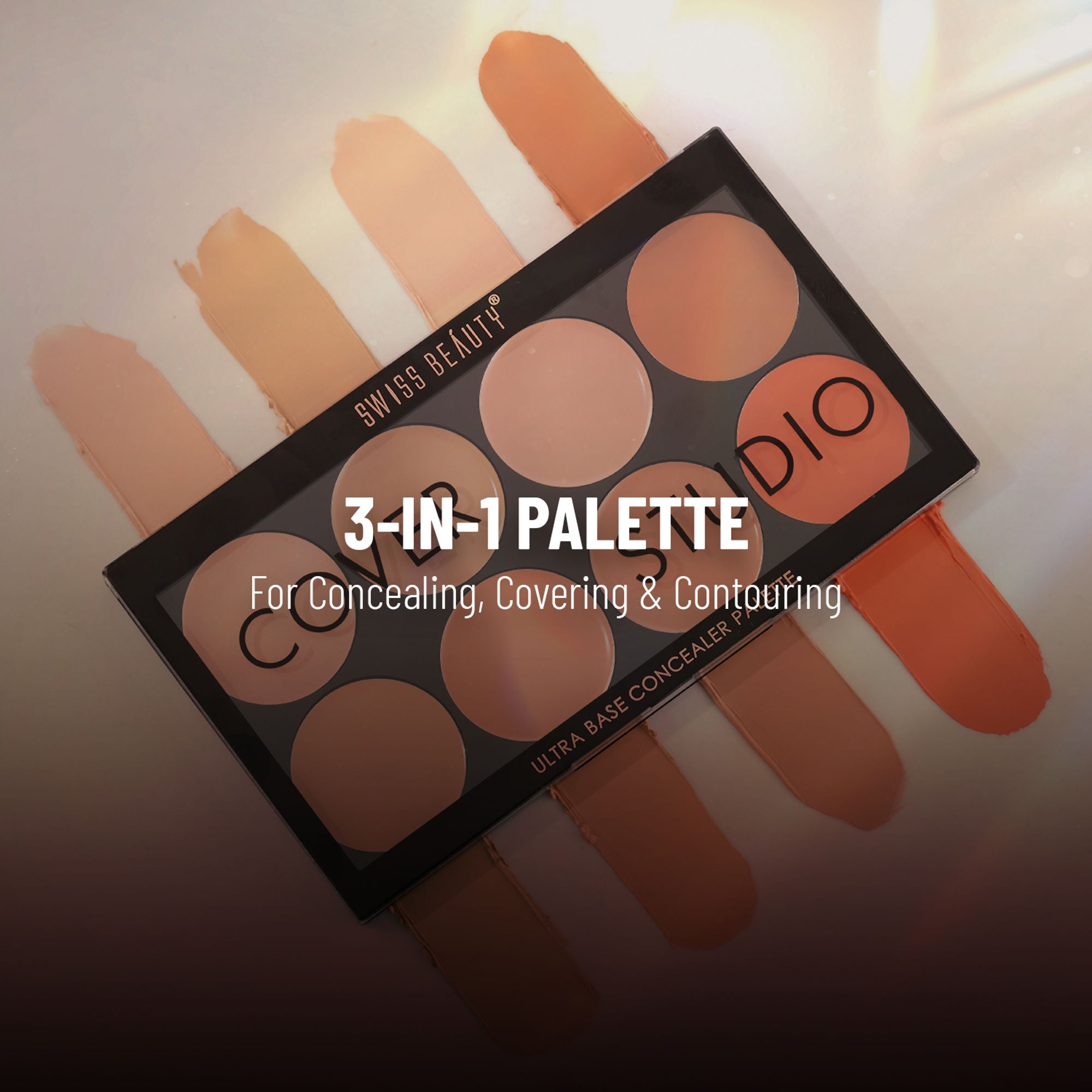 Swiss Beauty Cover Studio Ultra Base Concealer Palette - 2 | Grocsy