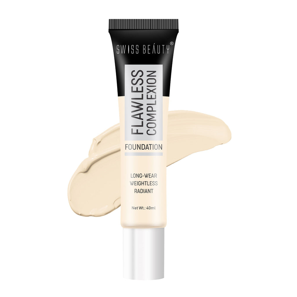 Swiss Beauty Flawless Complexion Foundation - 1 Rose Ivory | Grocsy