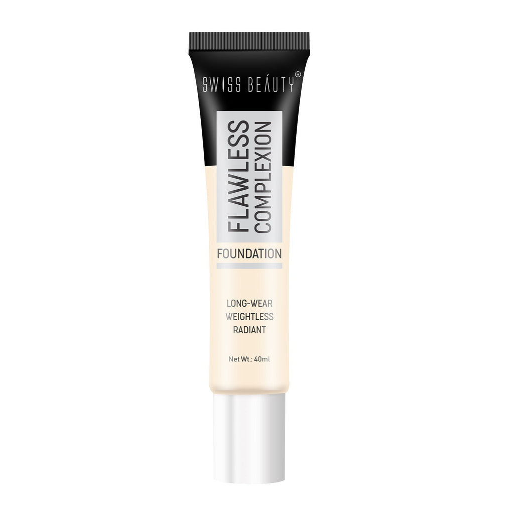 Swiss Beauty Flawless Complexion Foundation - 1 Rose Ivory | Grocsy