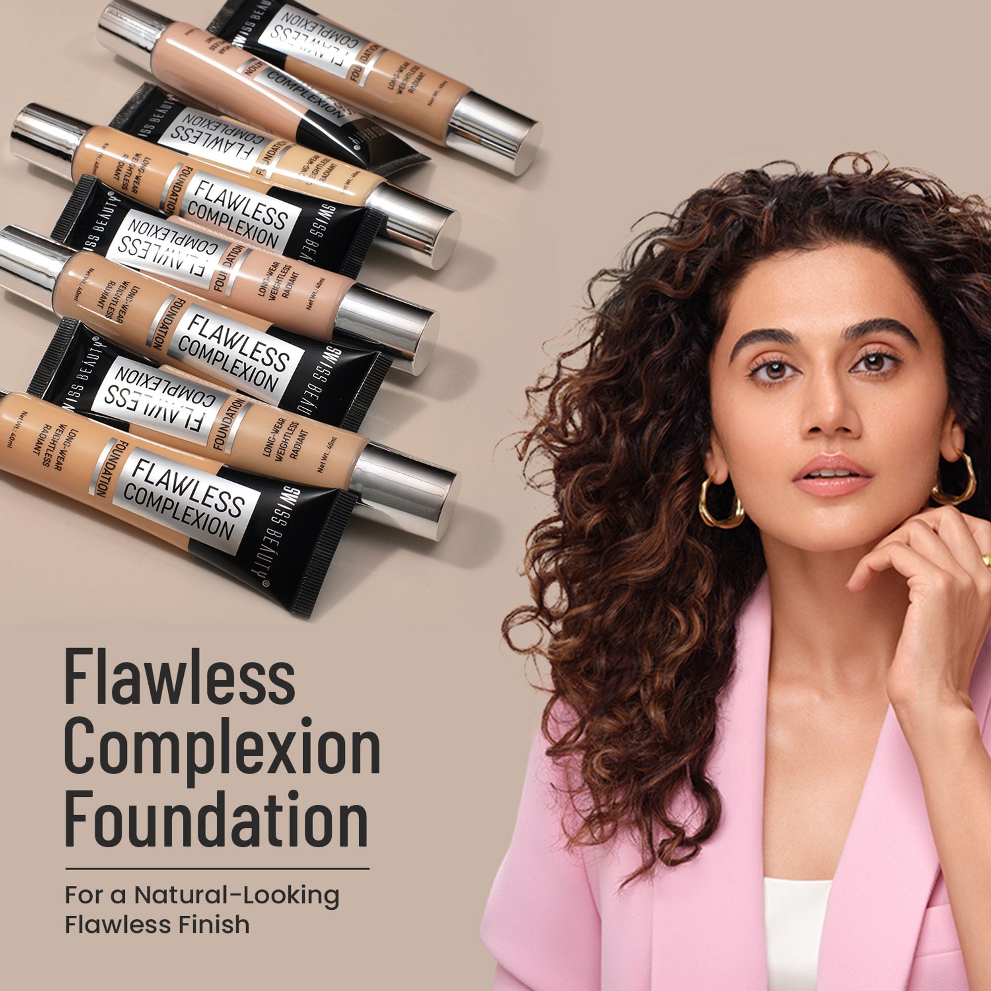 Swiss Beauty Flawless Complexion Foundation - 5 Pale Medium | Grocsy