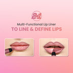 Swiss Beauty Two In One Lip Liner & Lip Filler - Clear Red | Grocsy