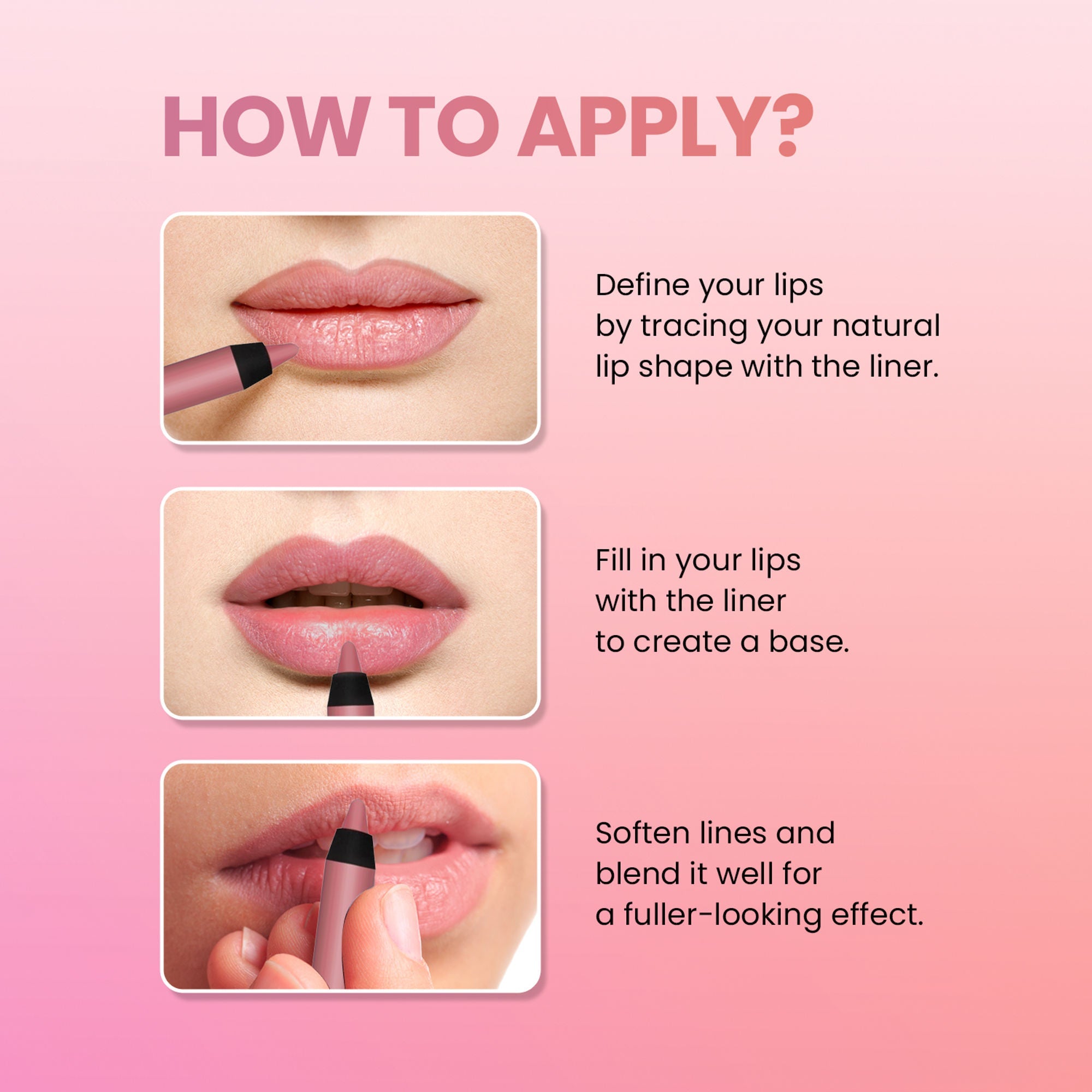 Swiss Beauty Two In One Lip Liner & Lip Filler - Clear Red | Grocsy