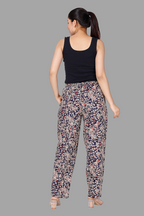 House of RP Women's Multicolor Rayon Printed Trousers | Grocsy