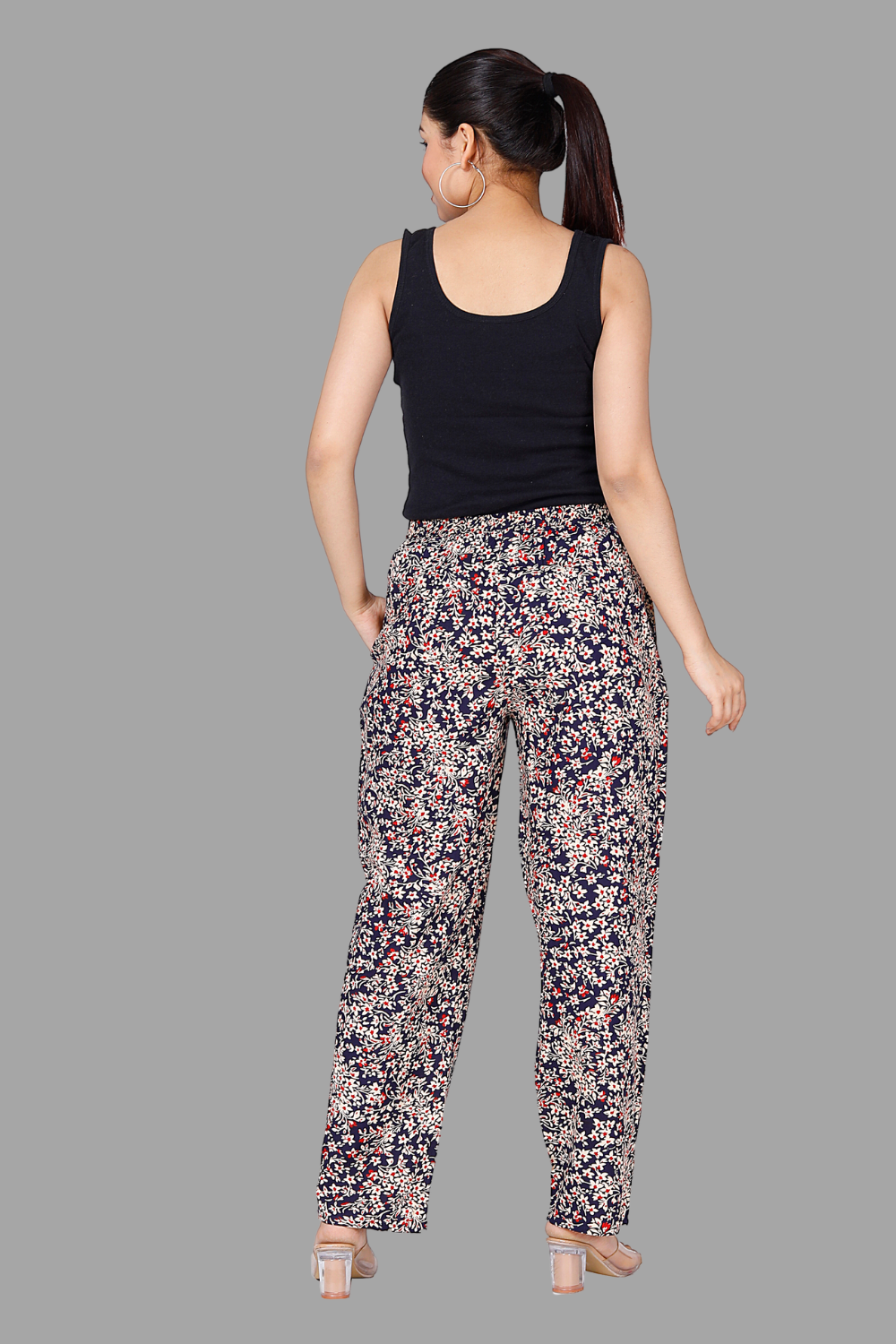 House of RP Women's Multicolor Rayon Printed Trousers | Grocsy