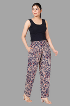 House of RP Women's Multicolor Rayon Printed Trousers | Grocsy