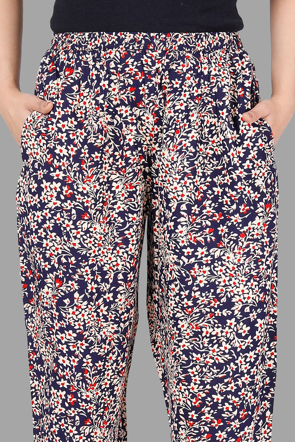House of RP Women's Multicolor Rayon Printed Trousers | Grocsy