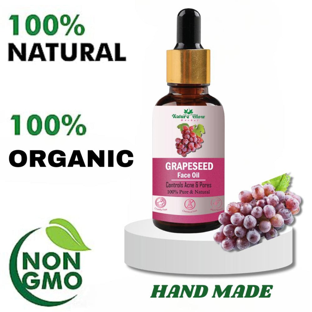 Nature Glow Herbal Grapeseed Facial Oil | Grocsy