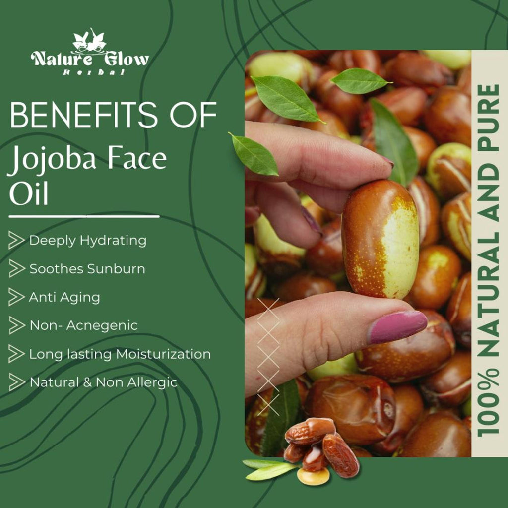 Nature Glow Herbal Jojoba Facial Oil | Grocsy