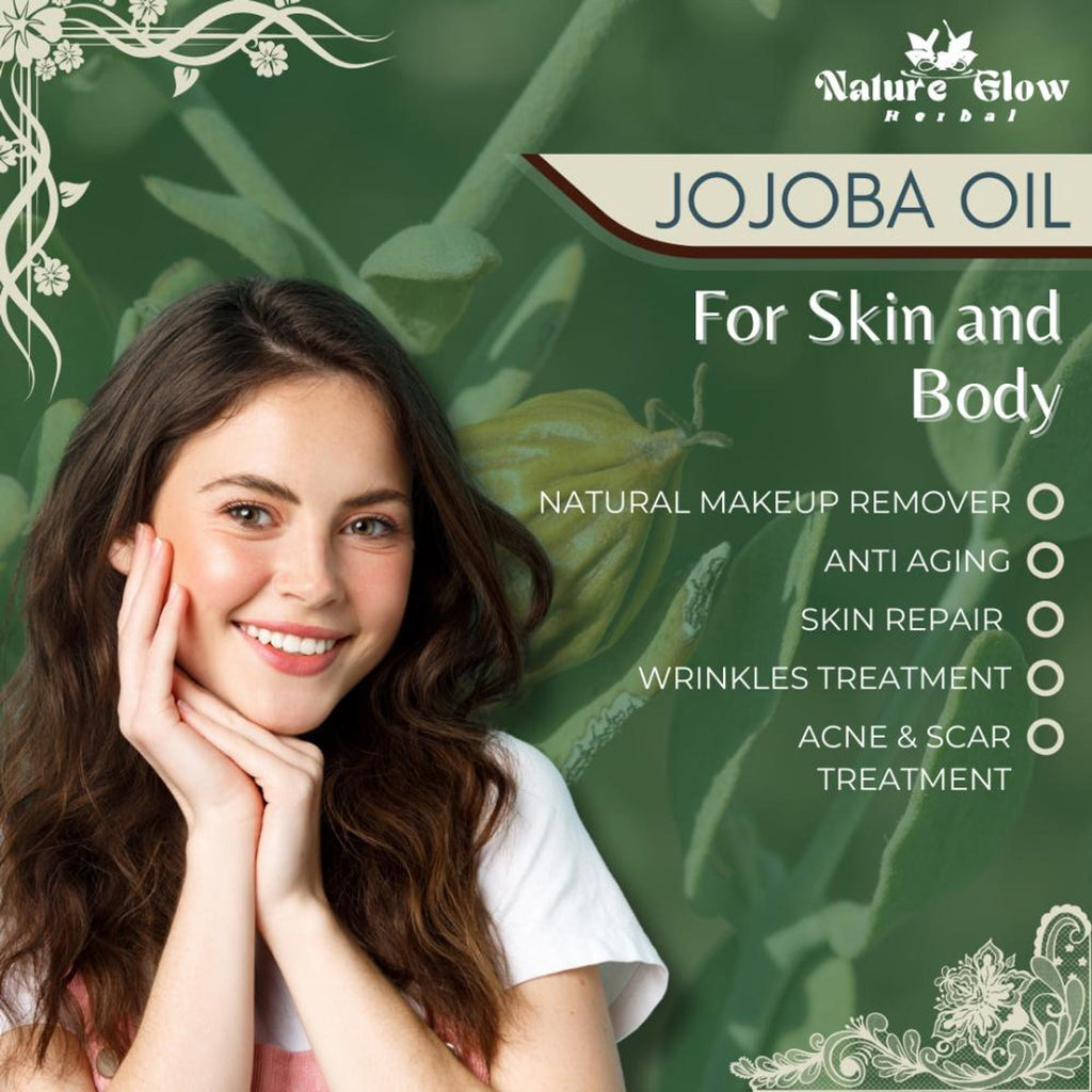 Nature Glow Herbal Jojoba Facial Oil | Grocsy