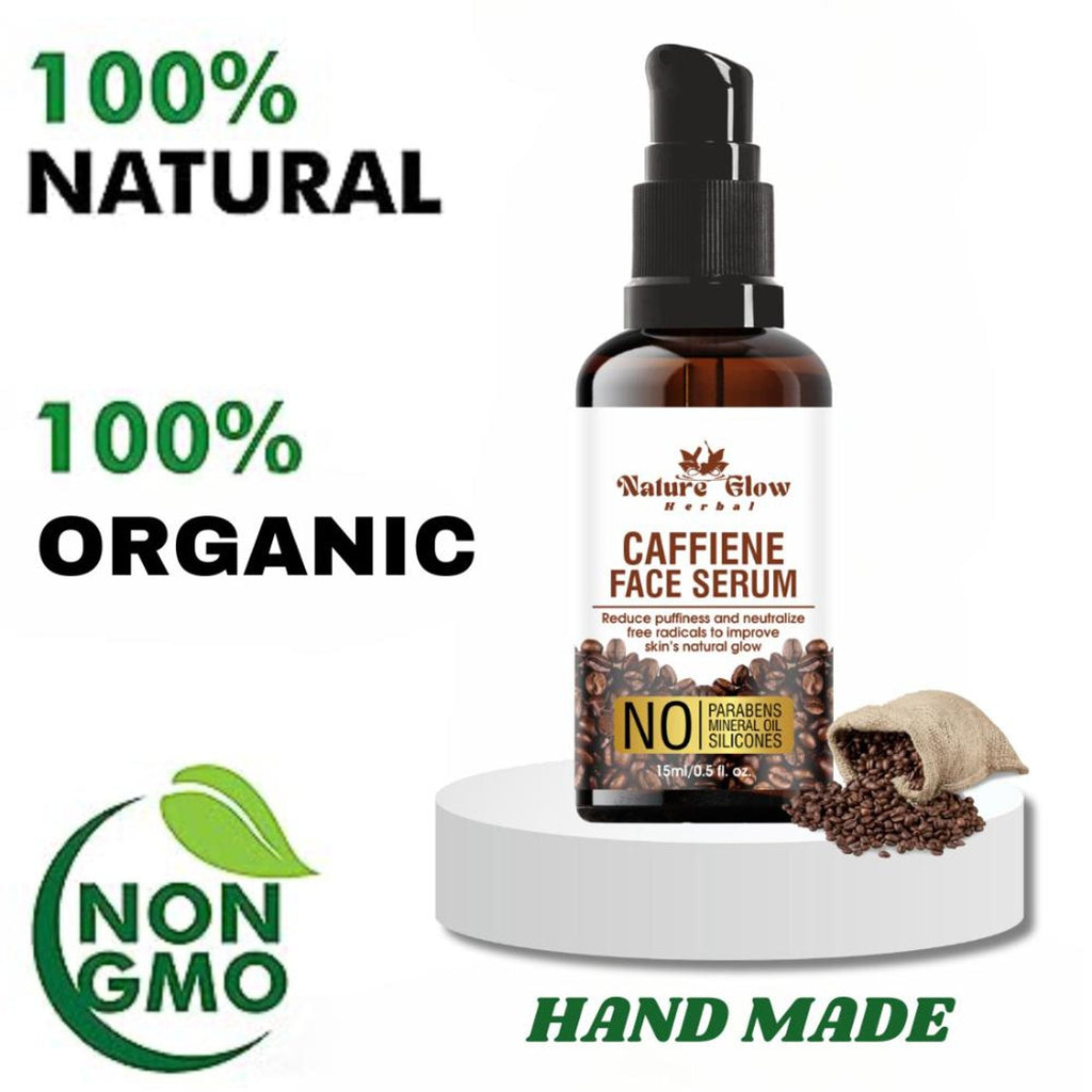 Nature Glow Herbal Caffeine Face Serum | Grocsy