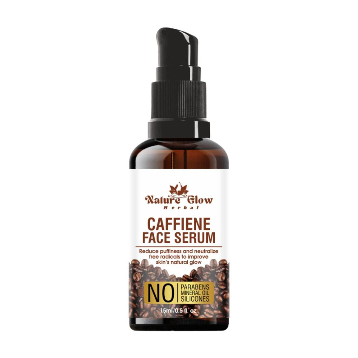 Nature Glow Herbal Caffeine Face Serum | Grocsy