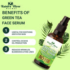 Nature Glow Herbal Green Tea Face Serum | Grocsy