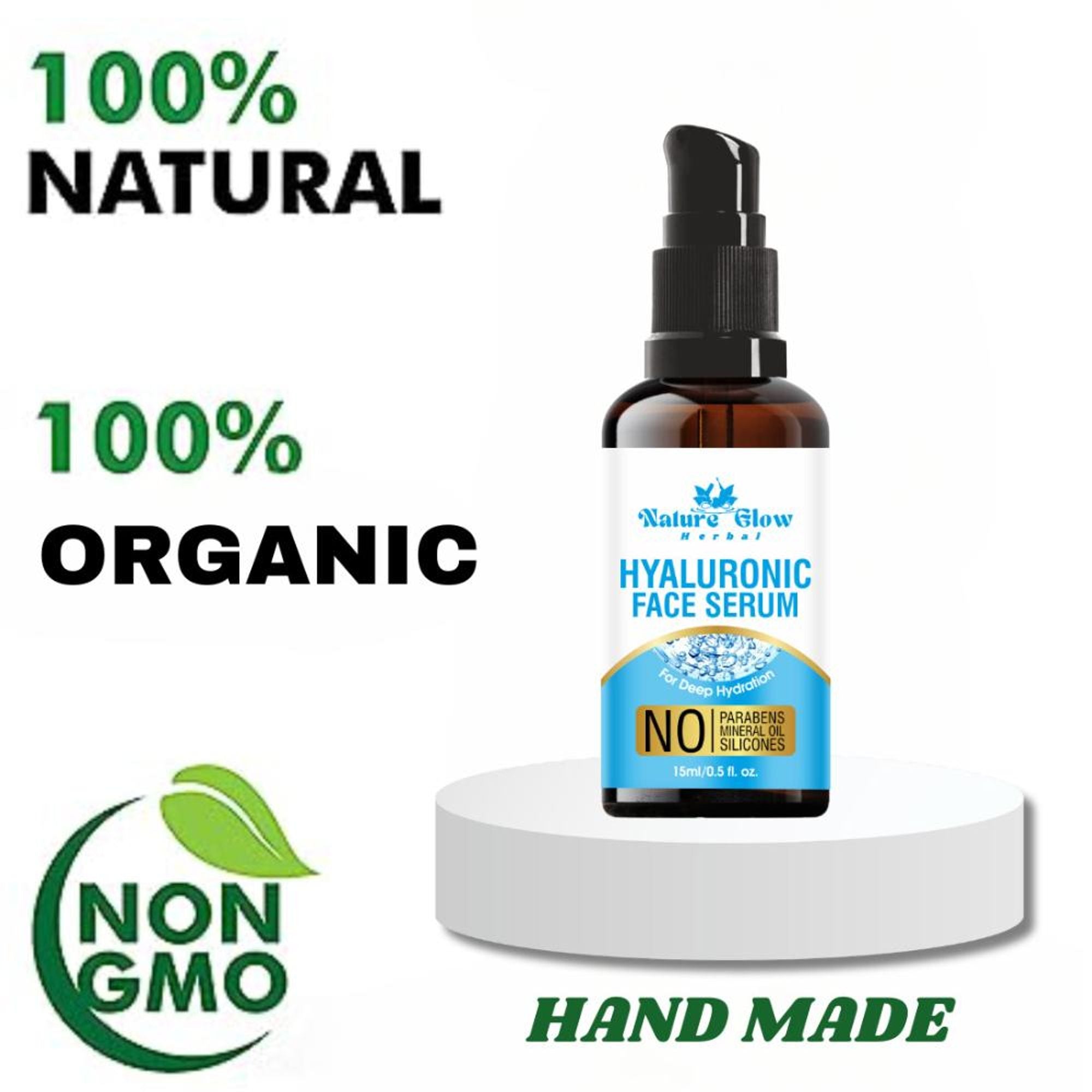 Nature Glow Herbal Hyaluronic Serum | Grocsy