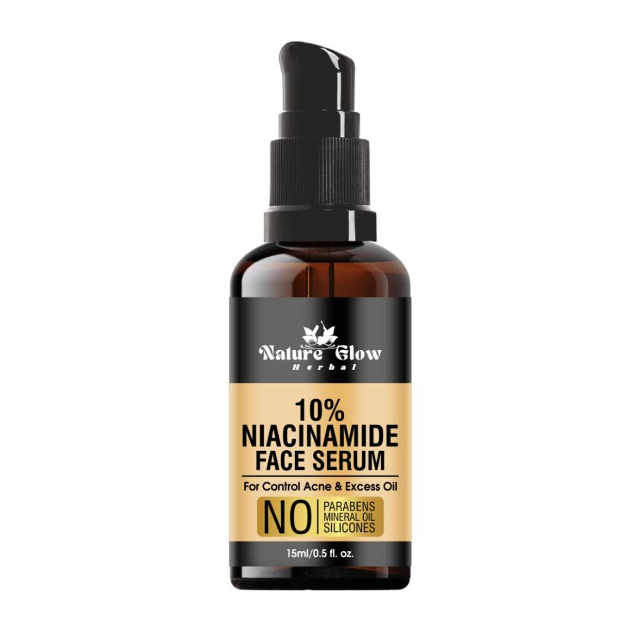 Nature Glow Herbal 10% Niacinamide Face Serum | Grocsy
