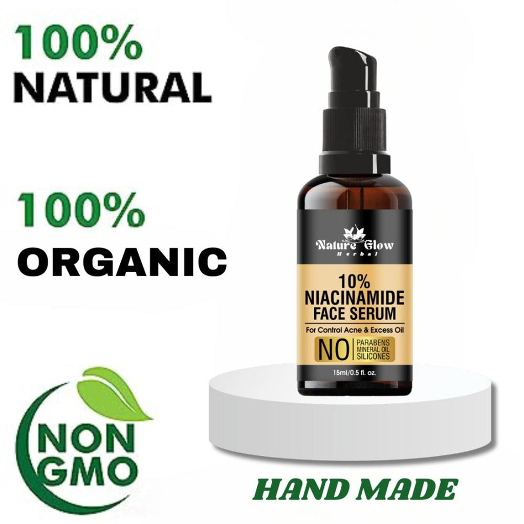 Nature Glow Herbal 10% Niacinamide Face Serum | Grocsy