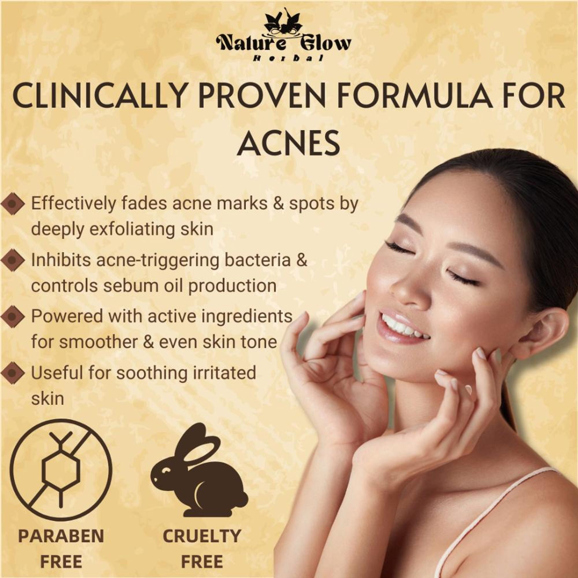 Nature Glow Herbal 10% Niacinamide Face Serum | Grocsy