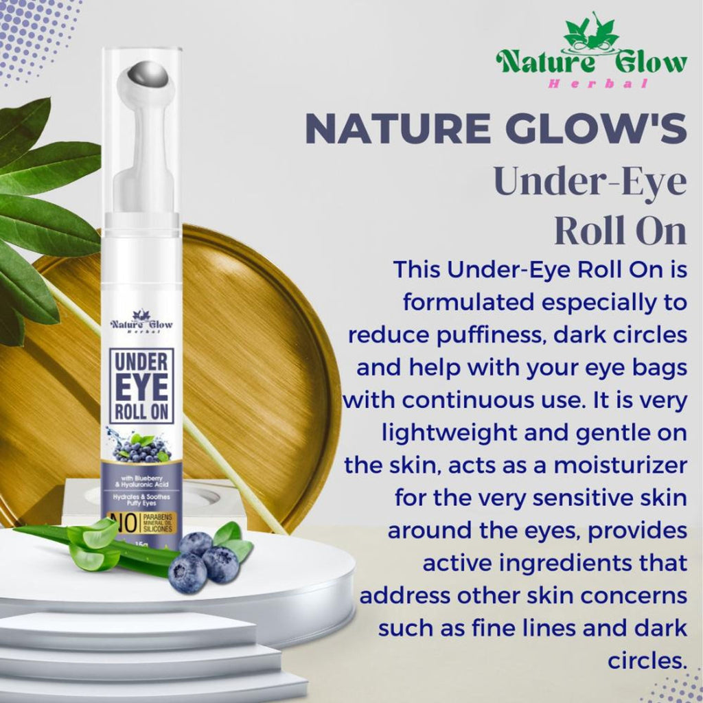 Nature Glow Herbal Under Eye Blueberry Roll On | Grocsy