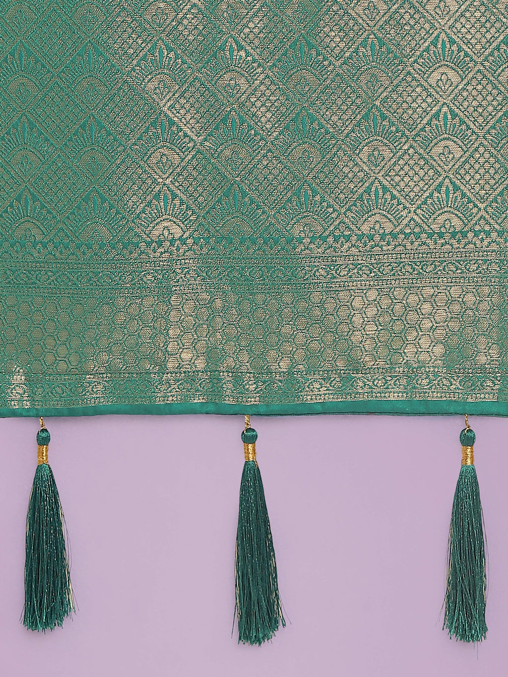 Monjolika Fashion Flattering Turquoise Banarasi Satin Silk Zari Weaving Work Designer Saree | Grocsy