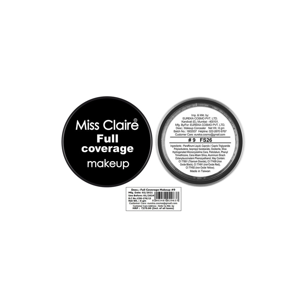 Miss Claire Full Coverage Makeup + Concealer - 9 | Grocsy