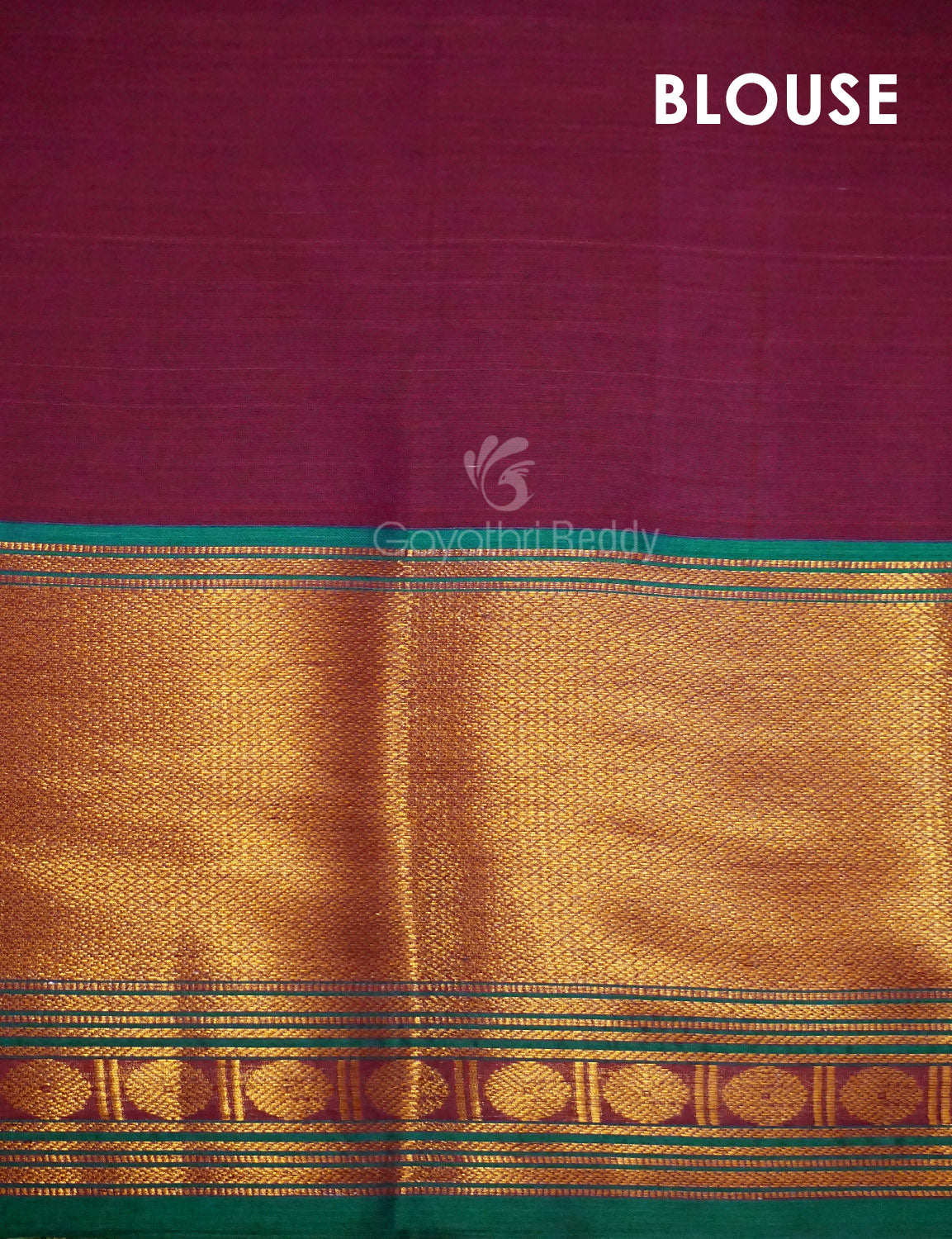 Kalanetha Magenta Pink Colour Zari Kanchi Style Pure Narayanpet Cotton Saree By Gayathri Reddy Designer Studio | Grocsy