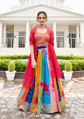 Anaita Multicolor Georgette Lehenga Choli With Sequence & Thread Work | Grocsy