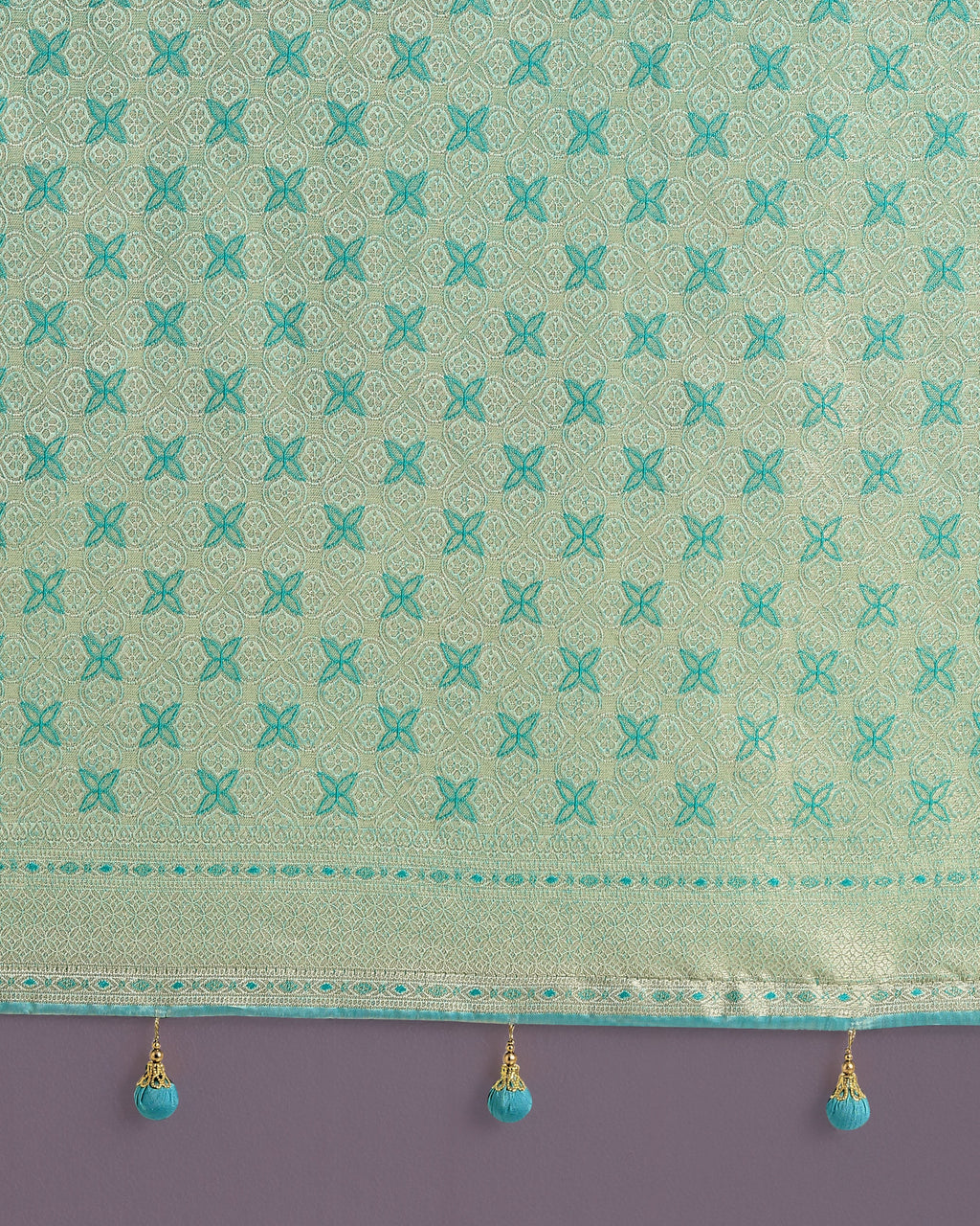Monjolika Fashion Wonderful Light sky blue Soft Banarasi Satin Silk Leheriya Design Saree | Grocsy