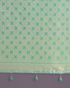 Monjolika Fashion Wonderful Light sky blue Soft Banarasi Satin Silk Leheriya Design Saree | Grocsy