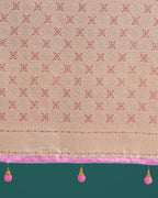 Monjolika Fashion Wonderful Light Lilac Soft Banarasi Satin Silk Leheriya Design Saree | Grocsy