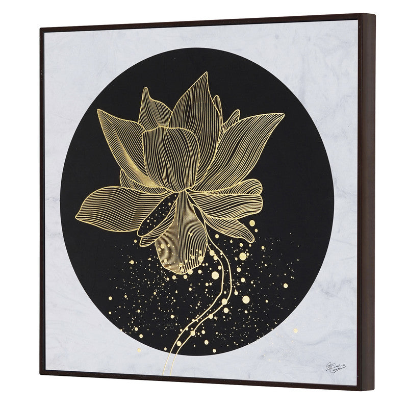 Tehzeeb Creations Golden Embossed Wall Painting | Grocsy