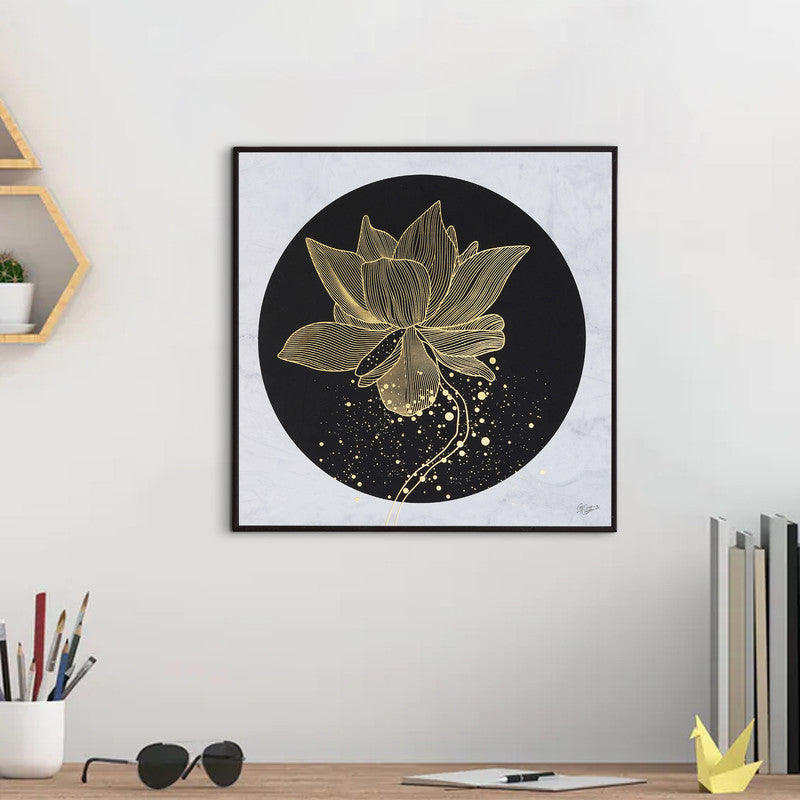 Tehzeeb Creations Golden Embossed Wall Painting | Grocsy