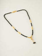NVR Women Black Gold Plated Mangalsutra | Grocsy