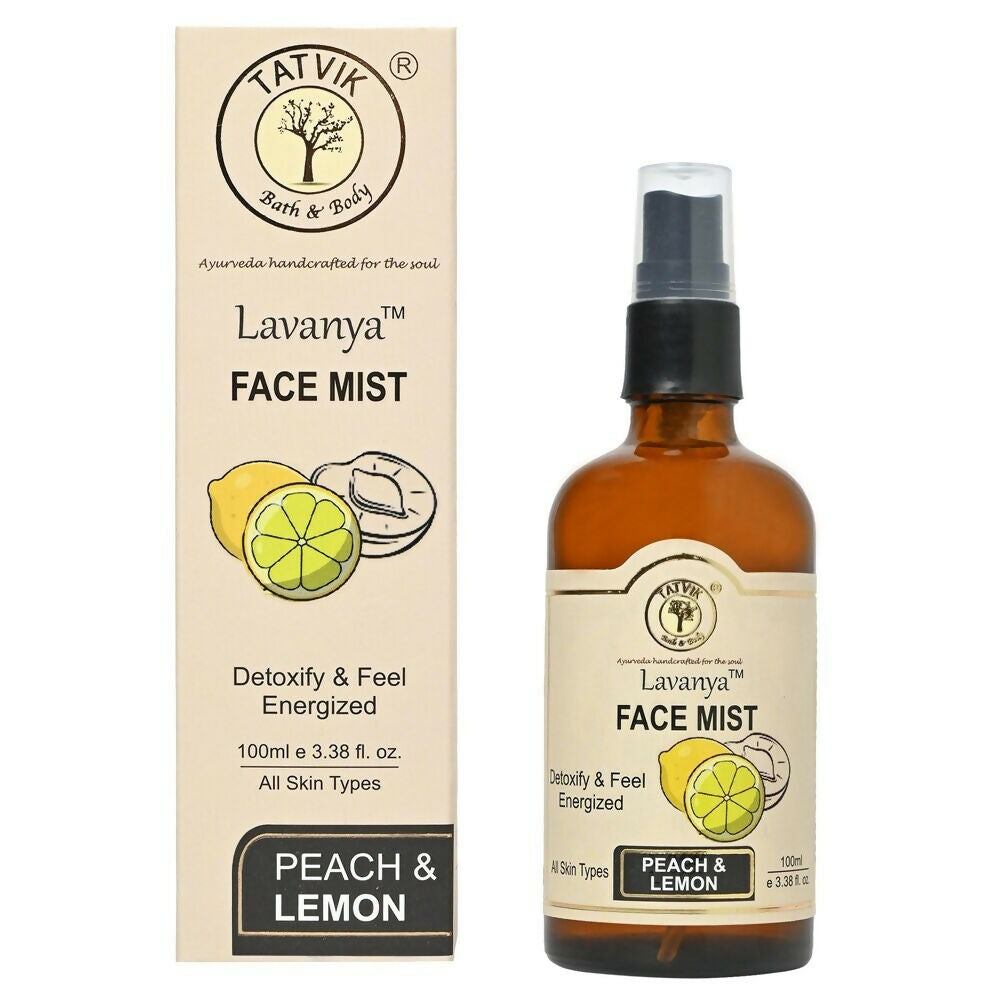 Tatvik Ayurveda Lavanya Face Mist (Peach & Lemon) | Grocsy