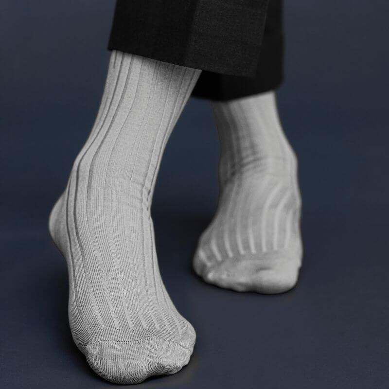Socksoho Luxury Men Socks Formal Grey Edition | Grocsy