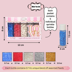 Confect Mix Blue, Red, Silver, White & Gold Patriotic Sprinkles | Mighty Hero Sprinkles | Grocsy