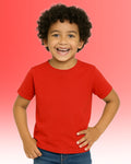 Chilins Kids Round Neck T-Shirt Half Sleeves 100% Cotton Plain Solid Color Tshirt | Grocsy