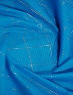 Dual Shade of Sky Blue And Grey Pure Mangalgiri Cotton By Gayathri Reddy Designer Studio | Grocsy